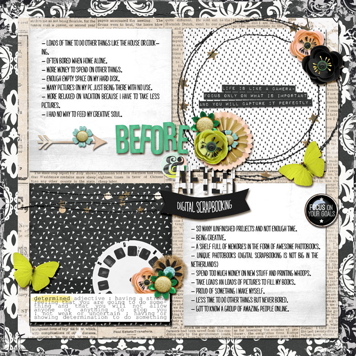 Before & After: Digital Scrapbooking.