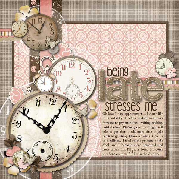 being late stress me