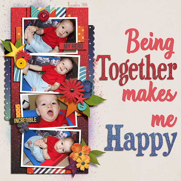 Being together makes me happy