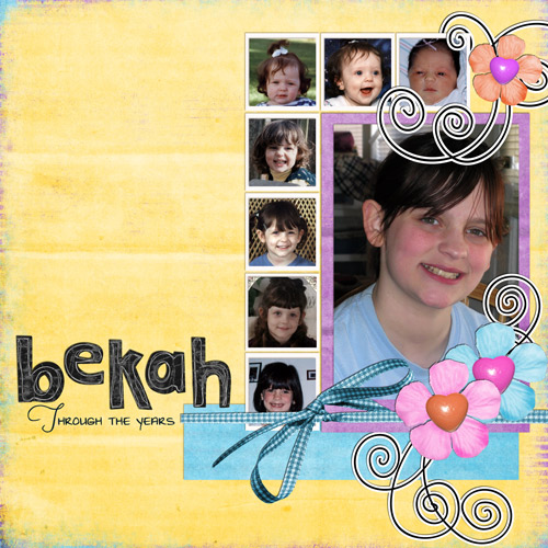 Bekah through the years