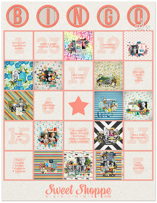 Bingo Card - July