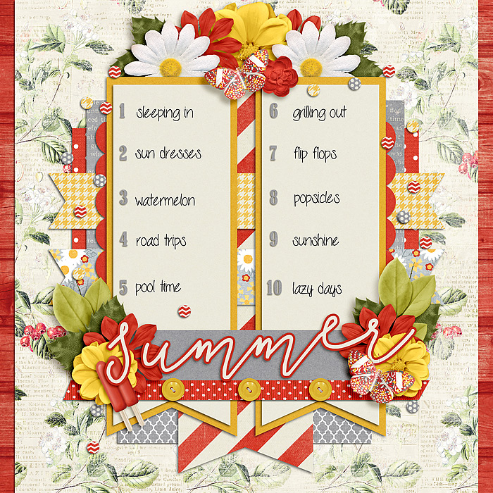 Bingo Challenge #10: Top 10 Summer Faves