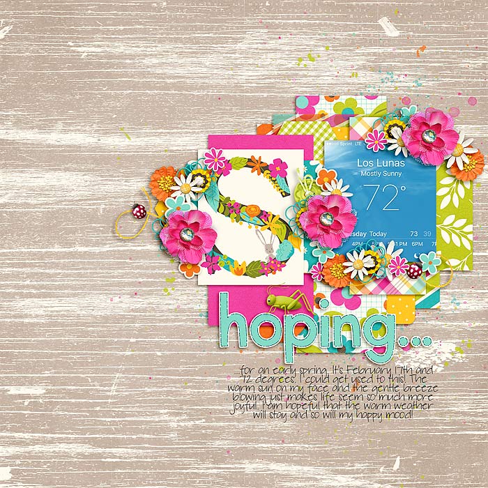 Bingo Challenge #15 -Scrap A Page That Reflects Your Mood