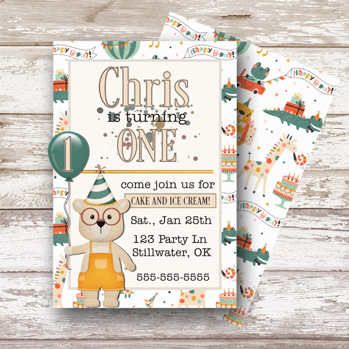 Birthday Boy Party Invite