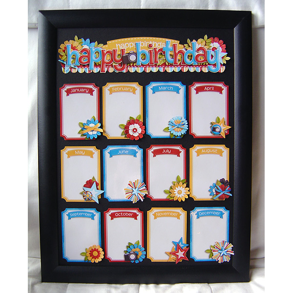 Birthday calendar
