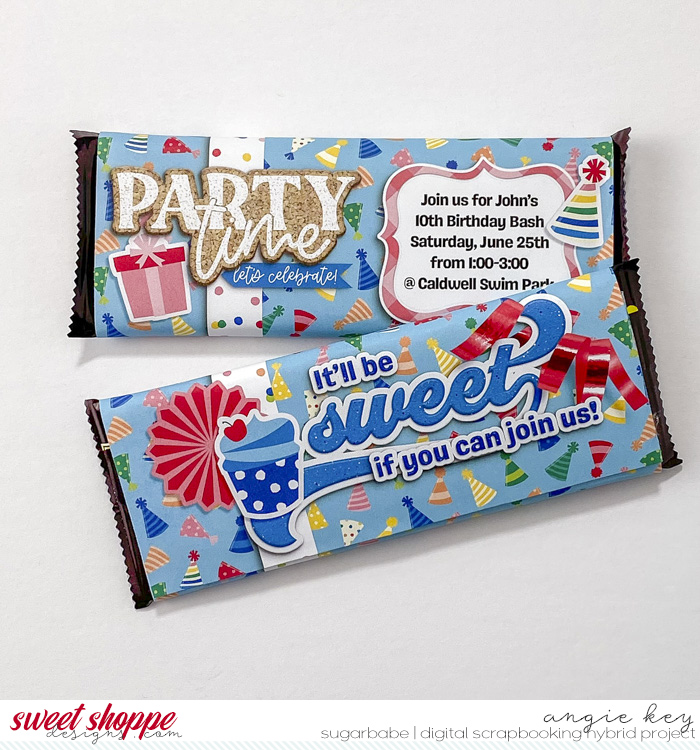 Birthday Invitation Candy Bar Wrapper