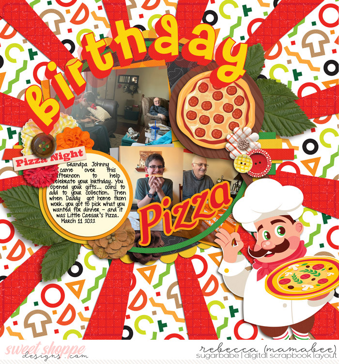 birthday pizza