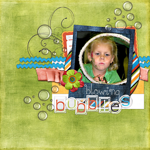 blowing bubbles