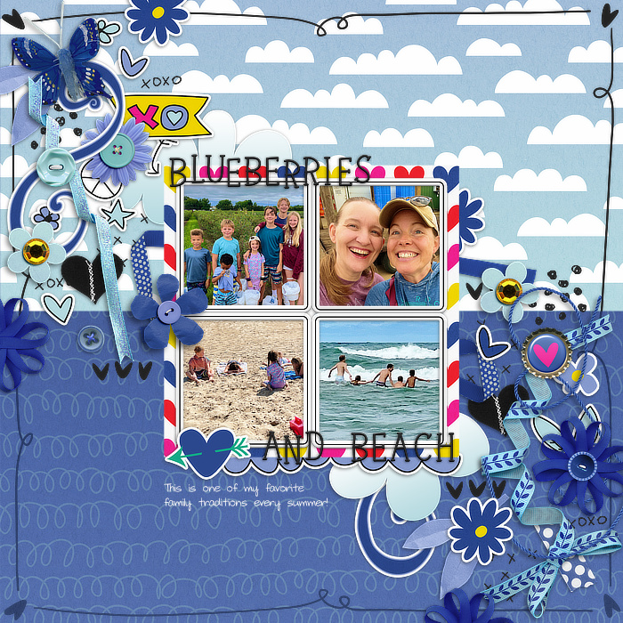 Blue and Beach