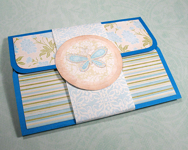 Blue Gift Card Holder