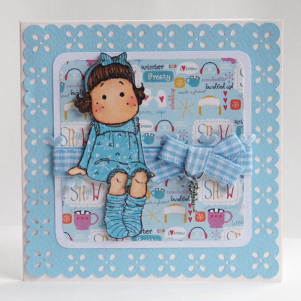 Blue Winter Card