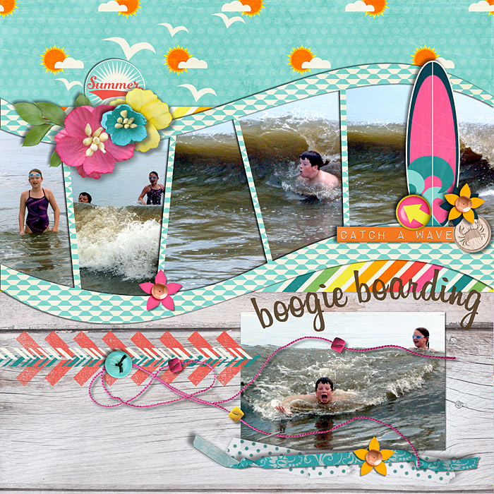boogie boarding
