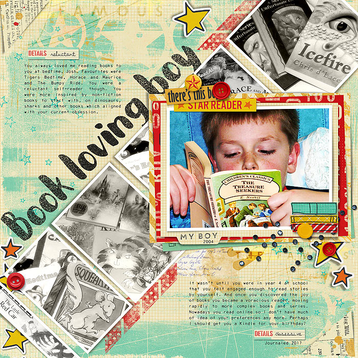 Book loving boy