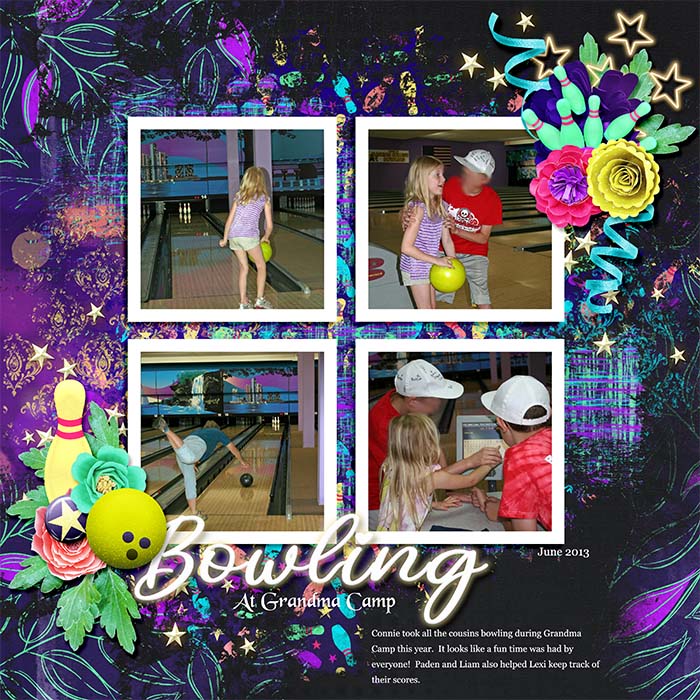 Bowling at Grandma Camp