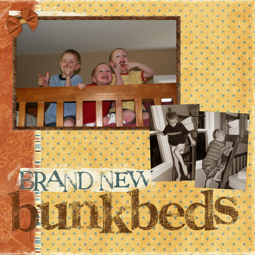 brand new bunkbeds - left side