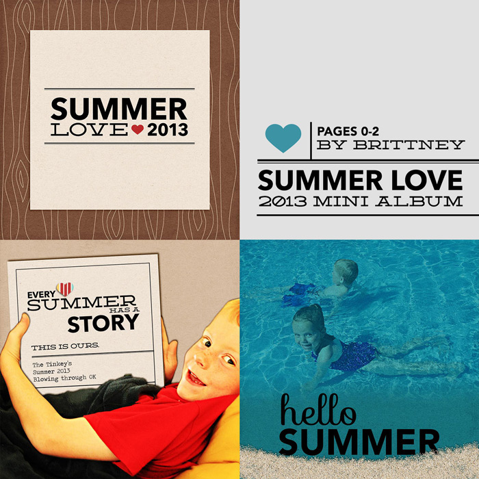 Britts Summer Love Album Pages 00-02