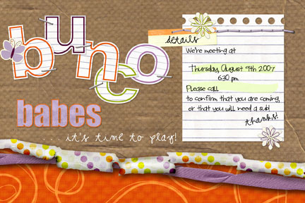 Bunco Invite