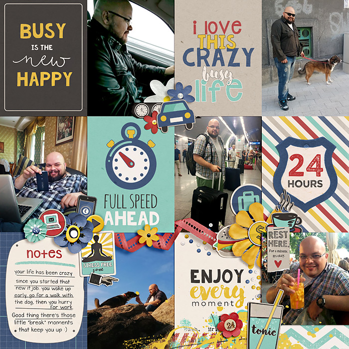Busy and happy