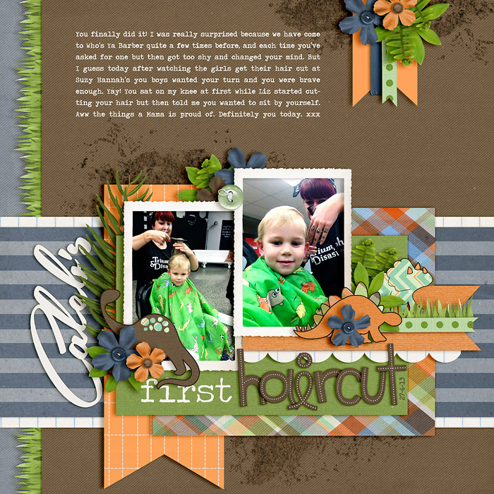 Caleb's first haircut