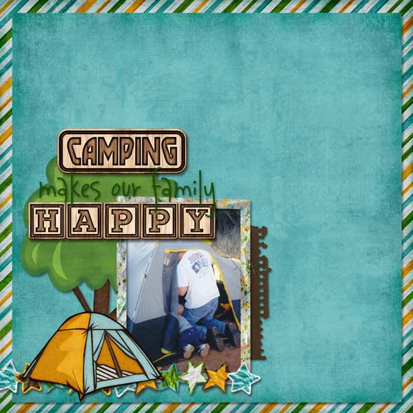 camping makes our family happy