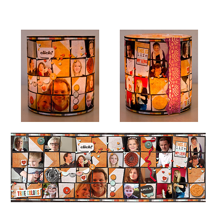 candle holder mosaic