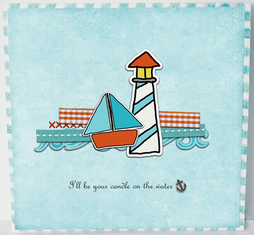Candle on the Water - hybrid card