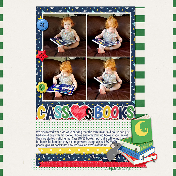 Cass loves Books