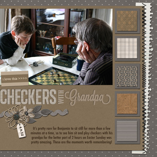 Checkers with Grandpa