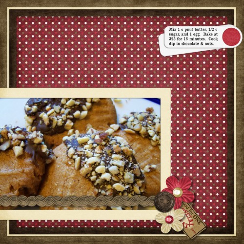 Chocolate-covered peanut butter cookies