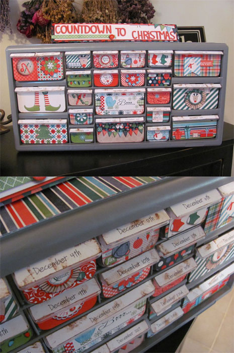 Christmas Countdown Drawers