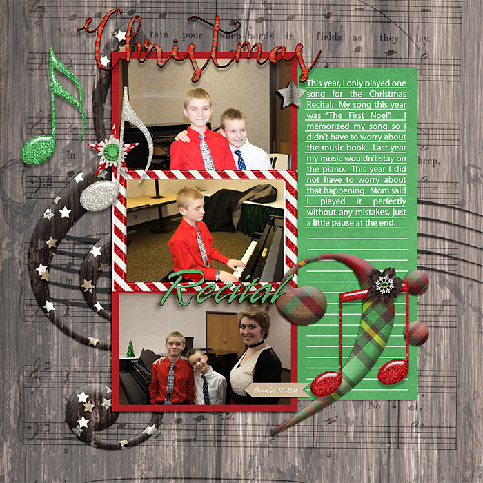christmas piano recital