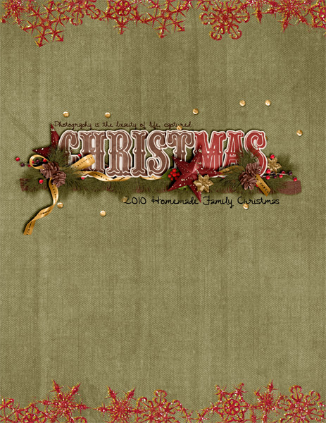 Christmas planner cover