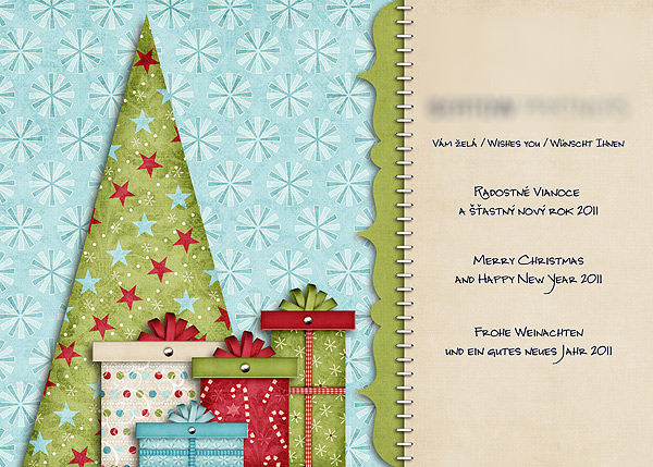 Christmas postcard for P.