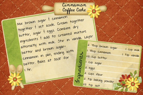 Cinnamon coffee cake