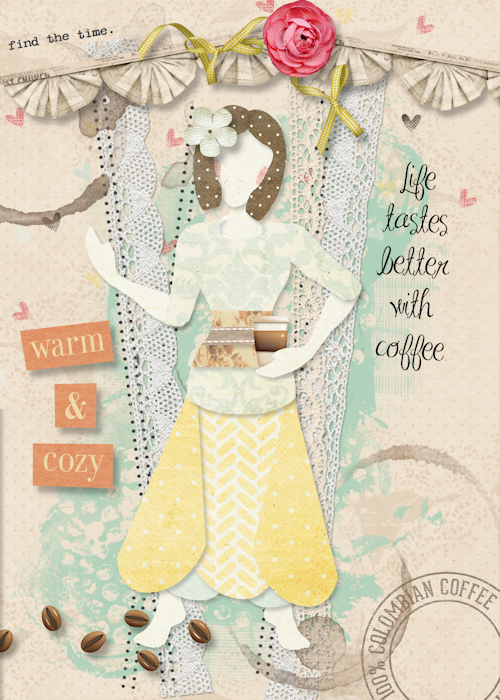 Collage Couture - Coffee Lover