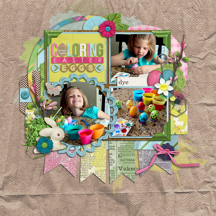 Coloring eggs 2014