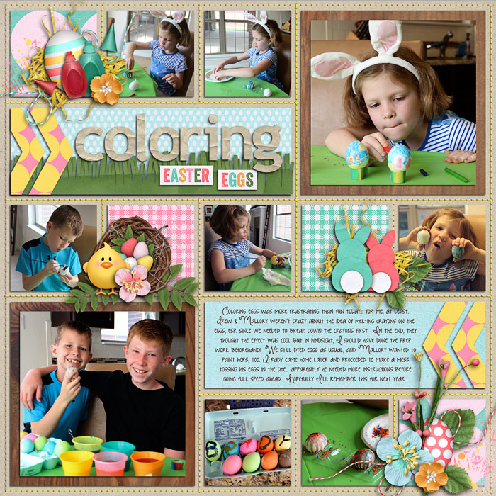 Coloring eggs