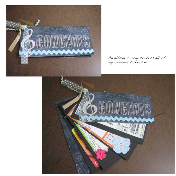 Concert Mini Book