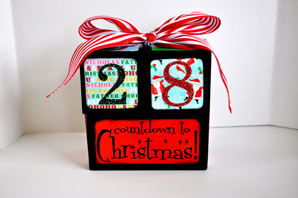 Countdown to Christmas blocks