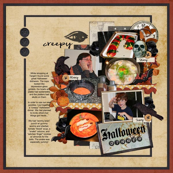 creepy Halloween dinner