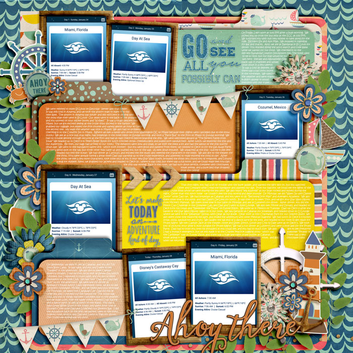 Cruise Itinerary - 2016