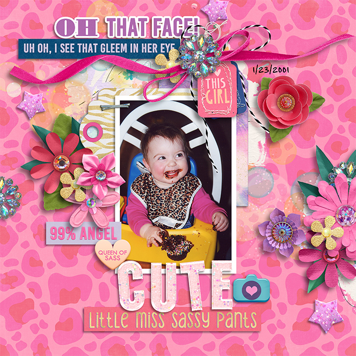 Cute & Sassy First Birthday Cupcake