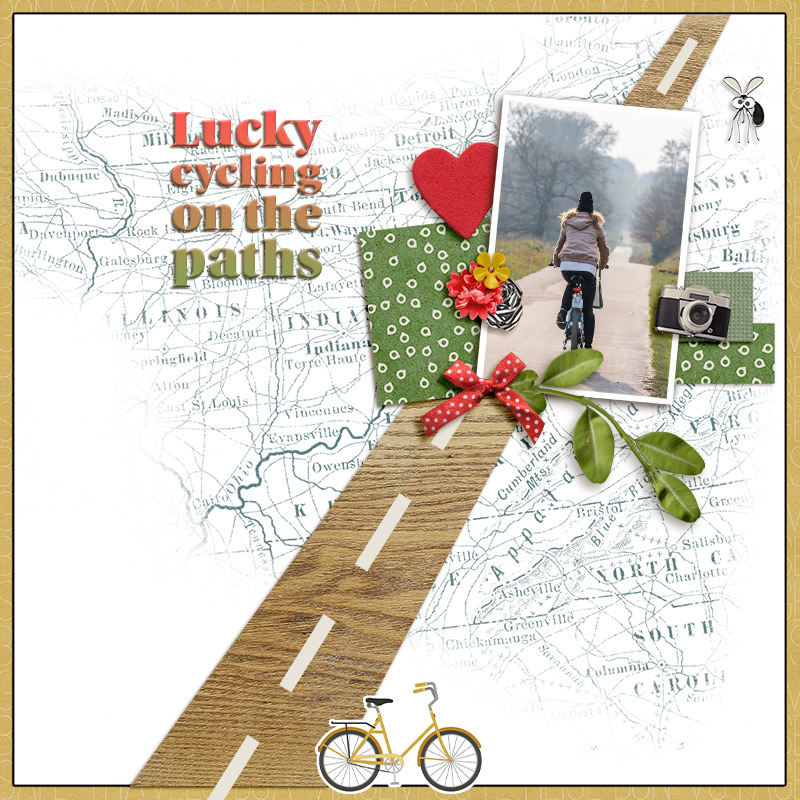 Cycling on the paths