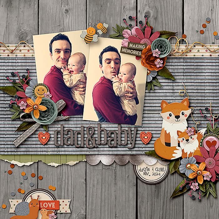 Dad and baby