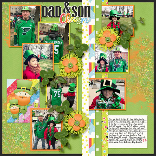 Dad and Son Charm