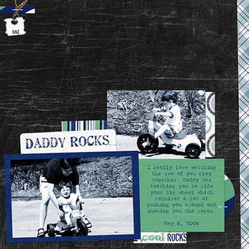 Daddy rocks