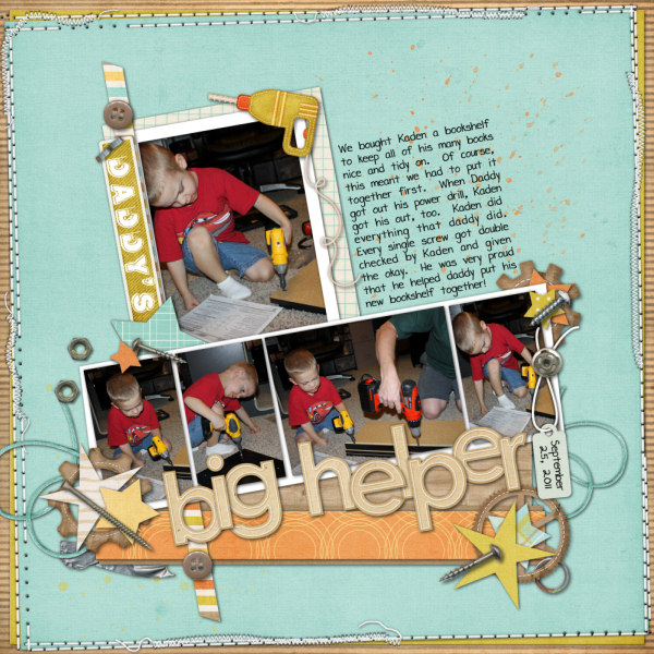 Daddy's big helper
