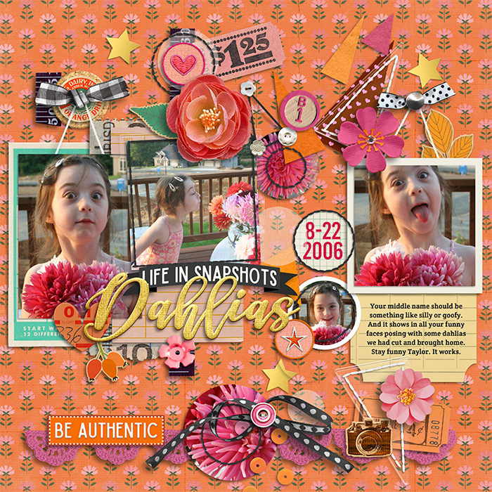 Dahlia faces