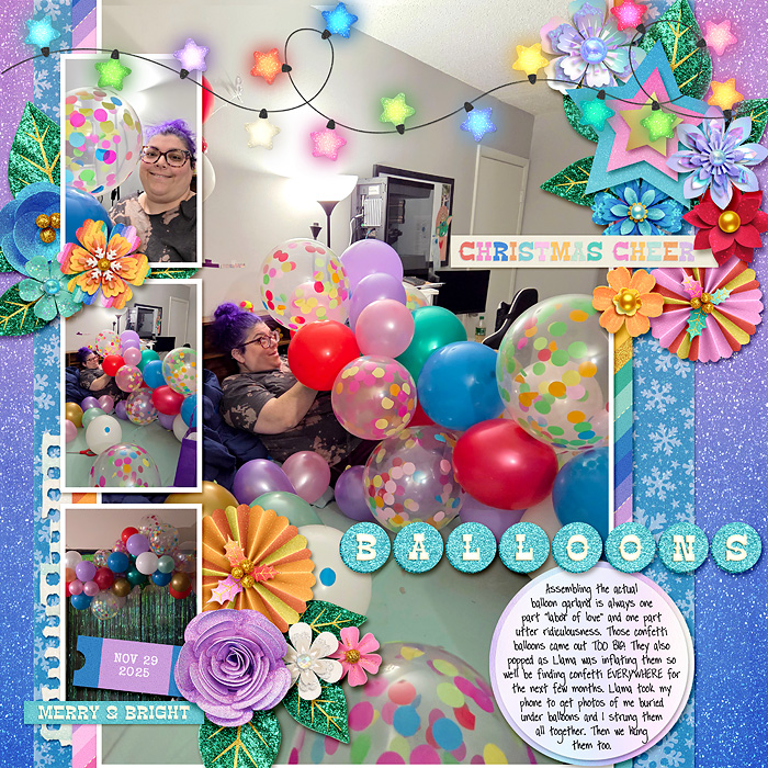 December 2025 - balloon garland progress