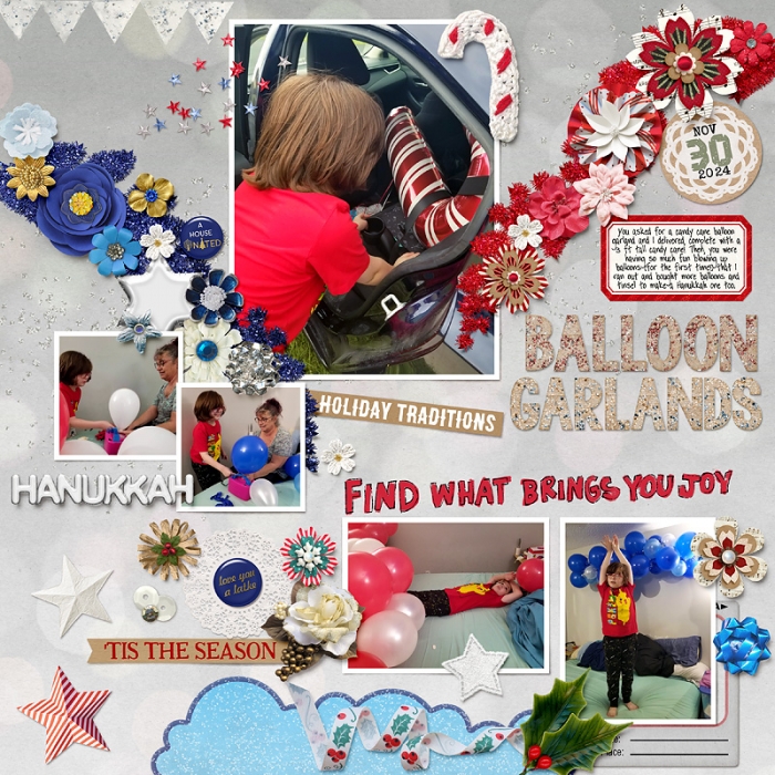December balloon garlands